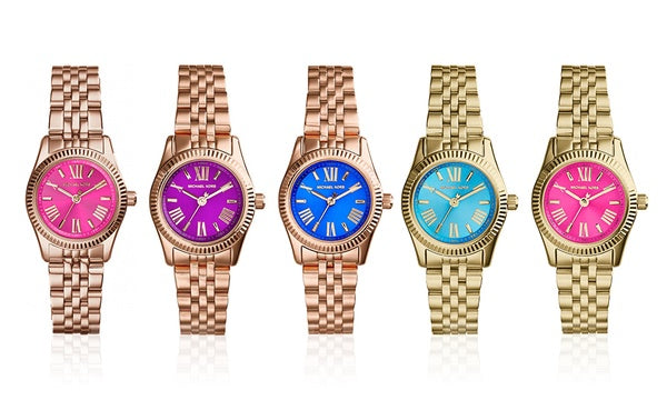 Michael Kors Lexington Quartz Blue Dial Rose Gold Steel Strap Watch For Women - MK3272 Buy Now By Michael Kors