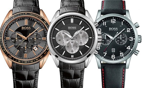 Hugo Boss Driver Black Dial Black Leather Strap Watch for Men - 1512879 Buy Now By Hugo Boss