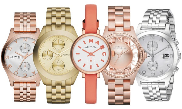 Marc Jacobs Peeker Chronograph Gold Dial Gold Steel Strap Watch for Women - MBM3393 Buy Now By Marc Jacobs