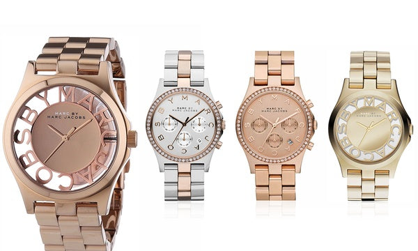 Marc Jacobs Henry Rose Gold Dial Rose Gold Steel Strap Watch for Women - MBM3207 Buy Now By Marc Jacobs