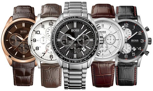 Hugo Boss Aeroliner Black Dial Black Leather Strap Watch for Men - 1512631 Buy Now By Hugo Boss