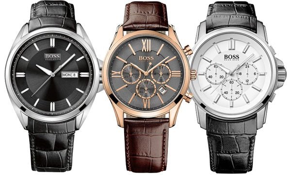 Hugo Boss Jet Grey Dial Brown Leather Strap Watch for Men - 1513281 Buy Now By Hugo Boss