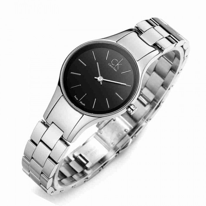 Calvin Klein Simplicity Black Dial Silver Steel Strap Watch for Women - K4323130 Buy Now By Calvin Klein