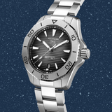 Tag Heuer Aquaracer Automatic Black Dial Silver Steel Strap Watch for Men - WAY2110.BA0928 Buy Now By Tag Heuer