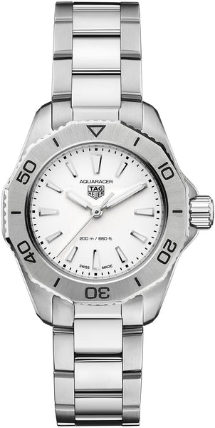 Tag Heuer Aquaracer Professional 200 Quartz Mother of Pearl Dial Silver Steel Strap Watch for Women - WBP1418.BA0622 Buy Now By Tag Heuer