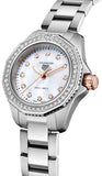 Tag Heuer Aquaracer Professional 200 Quartz Diamonds Mother of Pearl Dial Silver Steel Strap Watch for Women - WBP1451.BA0622 Buy Now By Tag Heuer