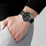 Tag Heuer Aquaracer Calibre 5 Automatic Black Dial Black Rubber Strap Watch for Men - WAY201A.FT6142 Buy Now By Tag Heuer
