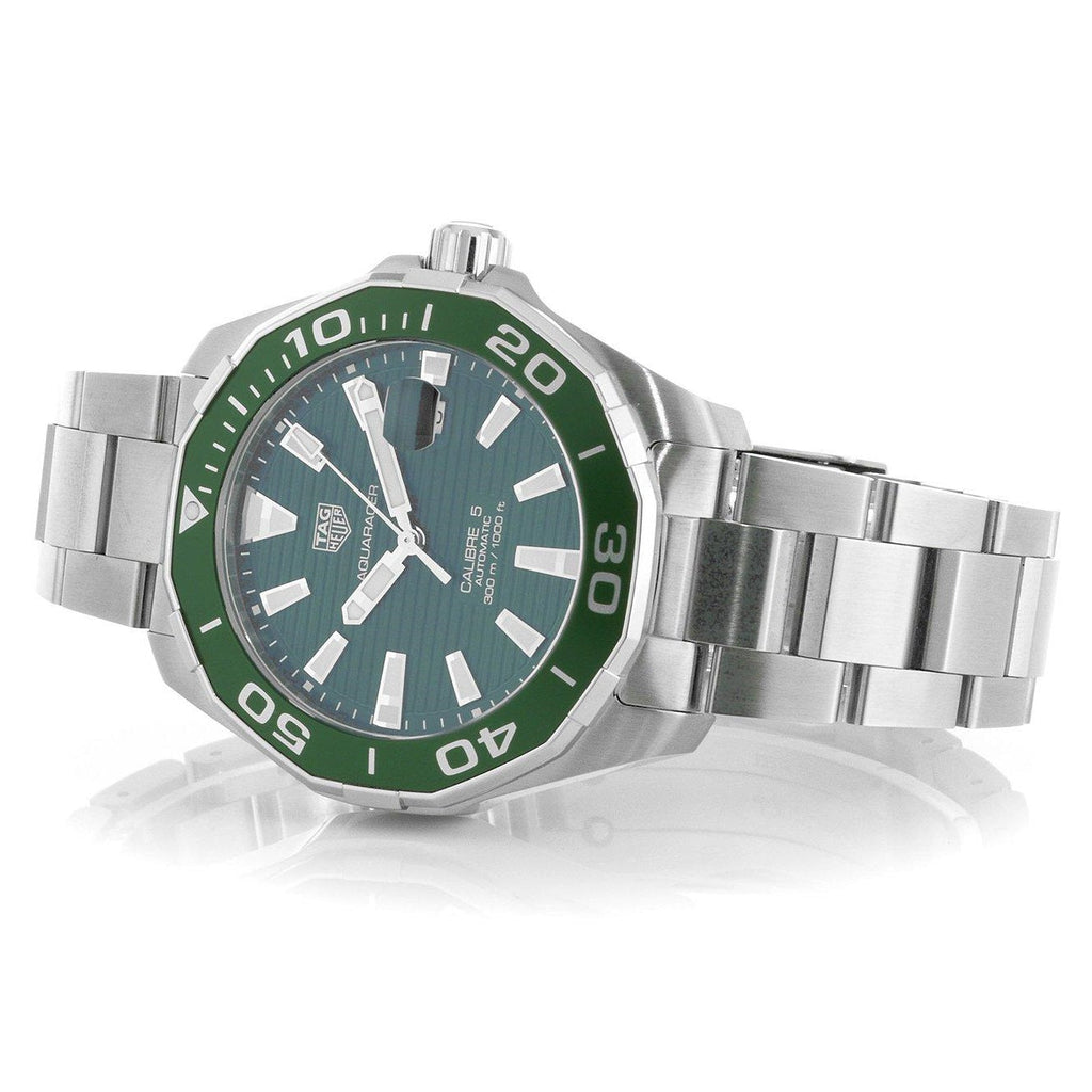 Tag Heuer Aquaracer Green Dial Watch for Men - WAY201S.BA0927 Buy Now By Tag Heuer