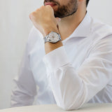 Tag Heuer Carrera Calibre 5 White Dial Silver Steel Strap Watch for Men - WAR201D.BA0723 Buy Now By Tag Heuer