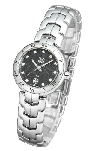 Tag Heuer Link Quartz Diamonds Black Dial Silver Steel Strap Watch for Women - WAT1410.BA0954 Buy Now By Tag Heuer