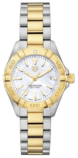 Tag Heuer Aquaracer Mother of Pearl Dial Two Tone Steel Strap Watch for Men - WBD1420.BB0321 Buy Now By Tag Heuer