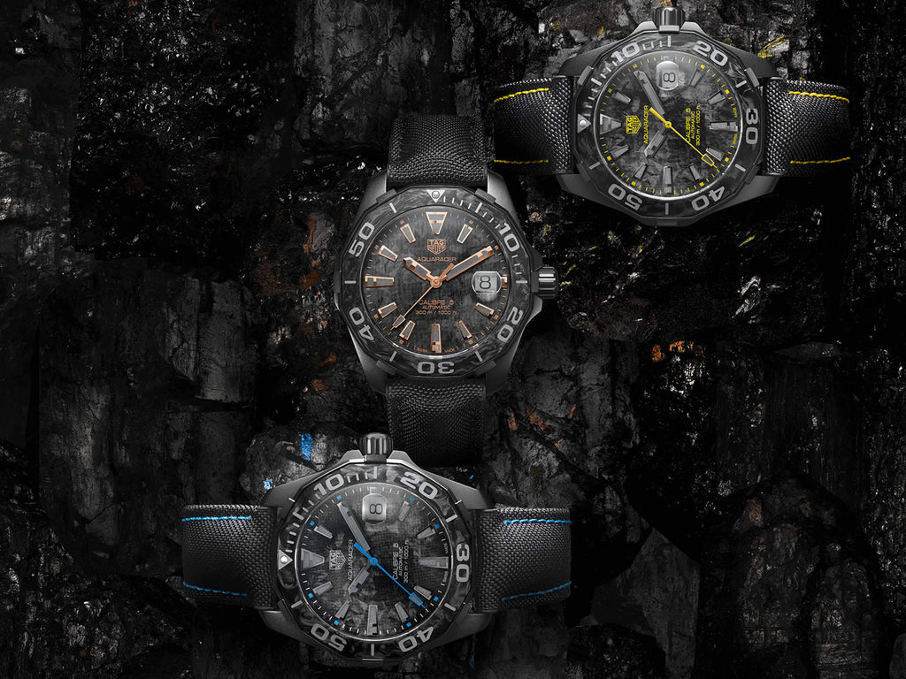 Tag Heuer Aquaracer Carbon Dial Watch for Men - WBD218B.FC6446