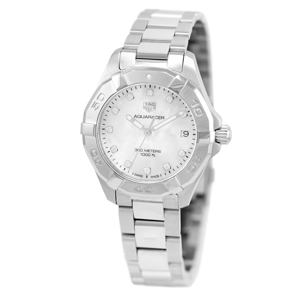 Tag Heuer Aquaracer White Mother of Pearl Dial Watch for Women - WBD1314.BA0740 Buy Now By Tag Heuer