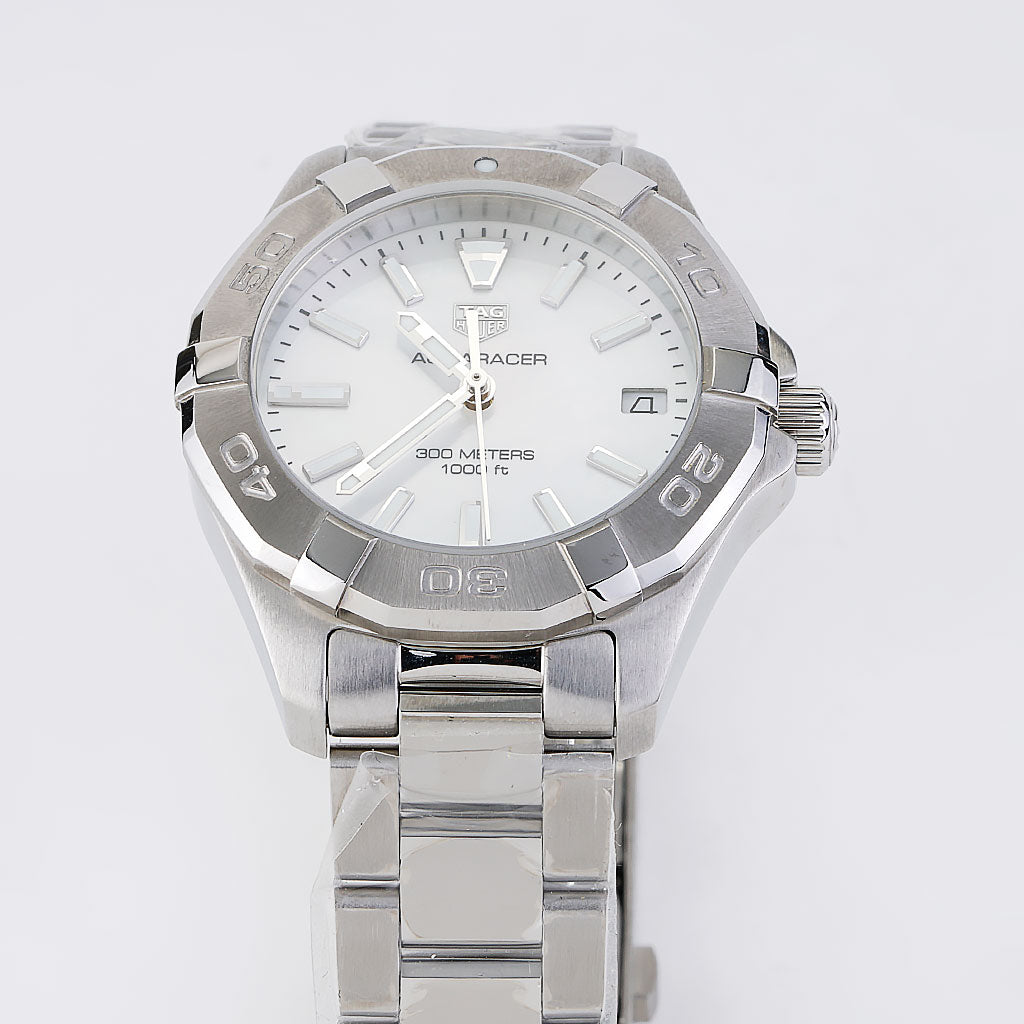 Tag Heuer Aquaracer Mother of Pearl Dial Silver Steel Strap Watch for Women - WBD131A.BA0748 Buy Now By Tag Heuer