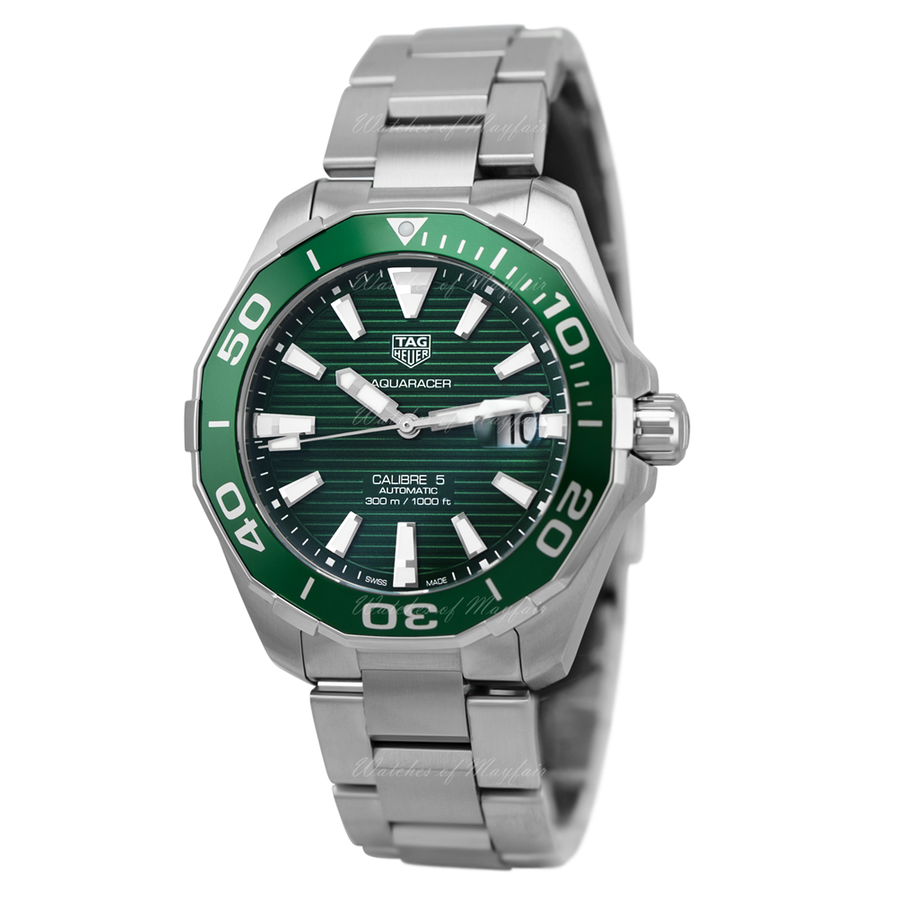 Tag Heuer Aquaracer Green Dial Watch for Men - WAY201S.BA0927 Buy Now By Tag Heuer