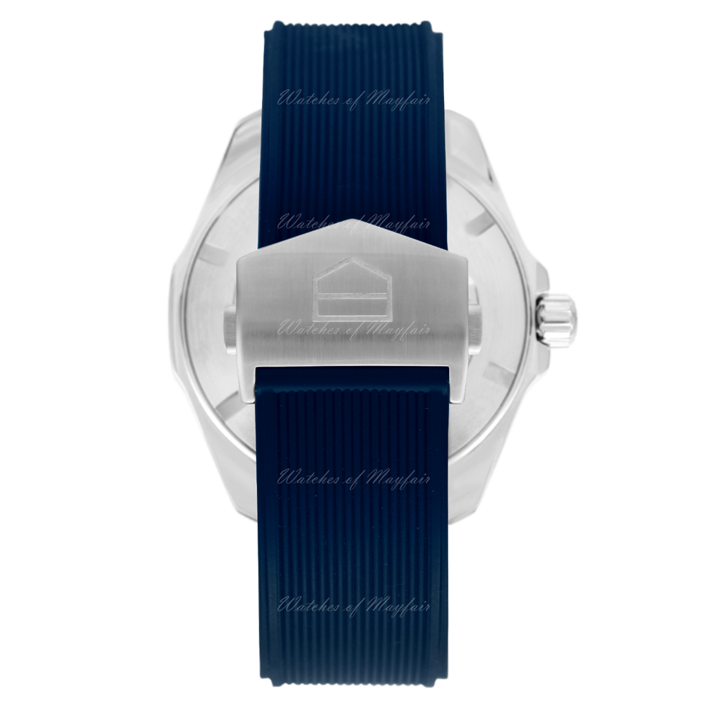 Tag Heuer Aquaracer Calibre 5 Automatic Blue Dial Blue Rubber Strap Watch for Men - WAY201B.FT6150 Buy Now By Tag Heuer