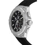 Tag Heuer Aquaracer Chronograph Black Dial Black Rubber Strap Watch for Men - CAY1110.FT6041 Buy Now By Tag Heuer
