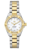 Tag Heuer Aquaracer Quartz Diamonds Mother of Pearl Dial Two Tone Steel Strap Watch for Women - WBD1423.BB0321 Buy Now By Tag Heuer
