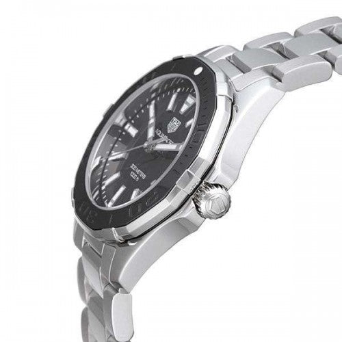 Tag Heuer Aquaracer Quartz Black Dial Silver Steel Strap Watch for Women - WAY131K.BA0748 Buy Now By Tag Heuer