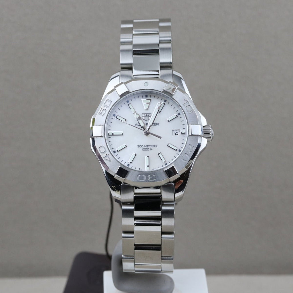 Tag Heuer Aquaracer Mother of Pearl Dial Silver Steel Strap Watch for Women - WBD131A.BA0748 Buy Now By Tag Heuer