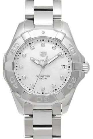 Tag Heuer Aquaracer Diamonds Mother of Pearl Dial Silver Steel Strap Watch for Women - WBD131B.BA0748 Buy Now By Tag Heuer