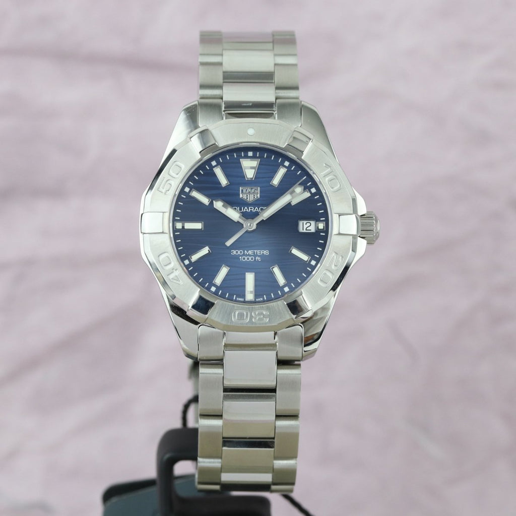 Tag Heuer Aquaracer Blue Dial Silver Steel Strap Watch for Women - WBD131D.BA0748 Buy Now By Tag Heuer