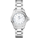 Tag Heuer Aquaracer Professional 200 Quartz Diamond Mother of Pearl Dial Silver Steel Strap Watch for Women - WBP1417.BA0622 Buy Now By Tag Heuer