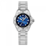 Tag Heuer Aquaracer Professional 200 Automatic Diamond Blue Dial Silver Steel Strap Watch for Women - WBP2411.BA0622 Buy Now By Tag Heuer