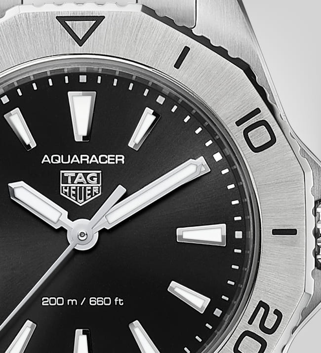 Tag Heuer Aquaracer Professional 200 Quartz Black Dial Silver Steel Strap Watch for Women - WBP1410.BA0622 Buy Now By Tag Heuer