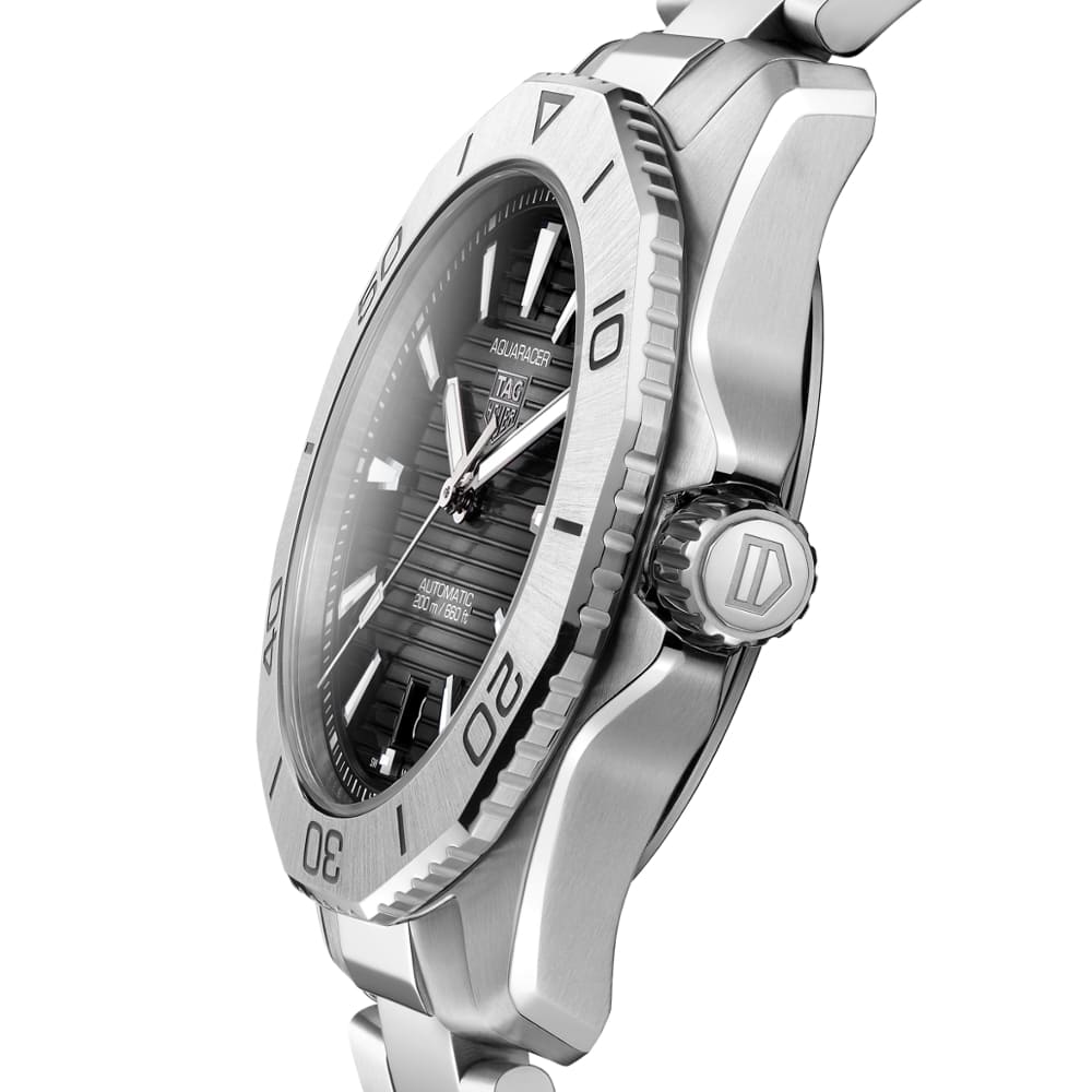 Tag Heuer Aquaracer Professional 200 Automatic Black Dial Silver Steel Strap Watch for Men - WBP2110.BA0627 Buy Now By Tag Heuer