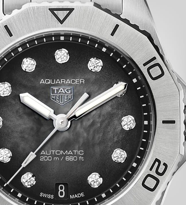 Tag Heuer Aquaracer Professional 200 Automatic Black Dial Silver Steel Strap Watch for Men - WBP2410.BA0622 Buy Now By Tag Heuer