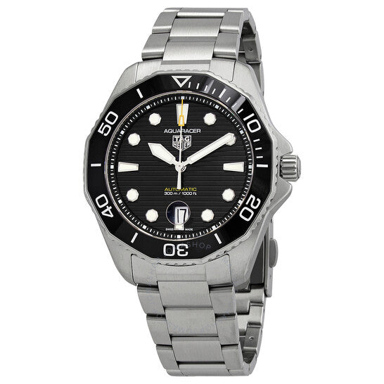 Tag Heuer Aquaracer Professional 300 Automatic Black Dial Silver Steel Strap Watch for Men - WBP201A.BA0632 Buy Now By Tag Heuer