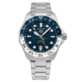 Tag Heuer Aquaracer Professional 300 GMT Automatic Blue Dial Silver Steel Strap Watch for Men - WBP2010.BA0632 Buy Now By Tag Heuer