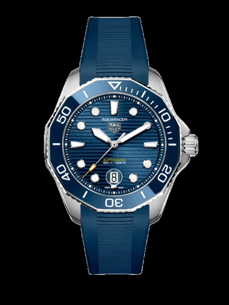 Tag Heuer Aquaracer Professional 300 Automatic Blue Dial Blue Rubber Strap Watch for Men - WBP201B.FT6198 Buy Now By Tag Heuer