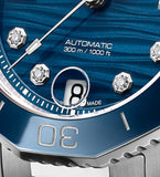 Tag Heuer Aquaracer Professional 300 Automatic Diamonds Blue Dial Silver Steel Strap Watch for Women - WBP231B.BA0618 Buy Now By Tag Heuer