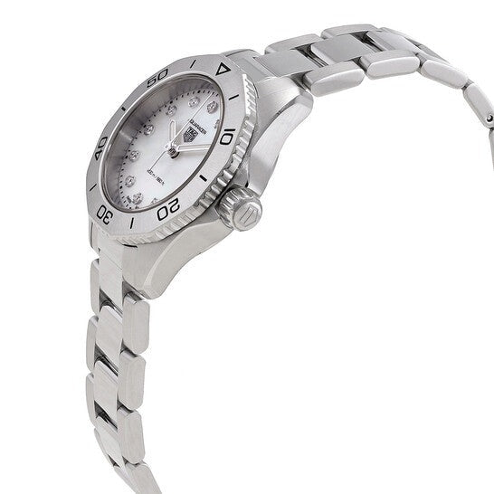 Tag Heuer Aquaracer Professional 200 Quartz Diamond Mother of Pearl Dial Silver Steel Strap Watch for Women - WBP1416.BA0622 Buy Now By Tag Heuer