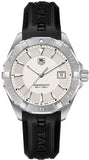 Tag Heuer Aquaracer Quartz White Dial Black Rubber Strap Watch for Men - WAY1111.FT8021 Buy Now By Tag Heuer