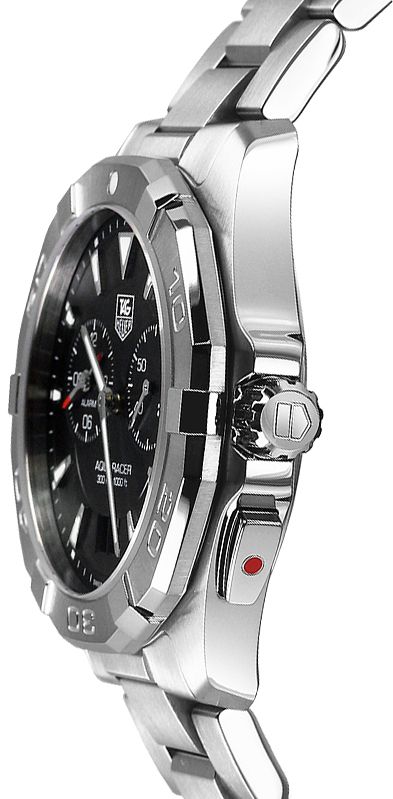 Tag Heuer Aquaracer Quartz Black Dial Silver Steel Strap Watch for Men - WAY111Z.BA0928 Buy Now By Tag Heuer