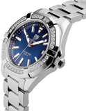 Tag Heuer Aquaracer Quartz Diamonds Blue Dial Silver Steel Strap Watch for Women - WAY131N.BA0748 Buy Now By Tag Heuer