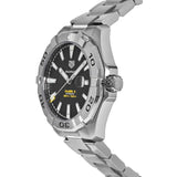 Tag Heuer Aquaracer Automatic Black Dial Silver Steel Strap Watch for Men - WAY2010.BA0927 Buy Now By Tag Heuer