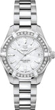 Tag Heuer Aquaracer Diamonds Mother of Pearl Dial Silver Steel Strap Watch for Women - WBD1313.BA0740 Buy Now By Tag Heuer
