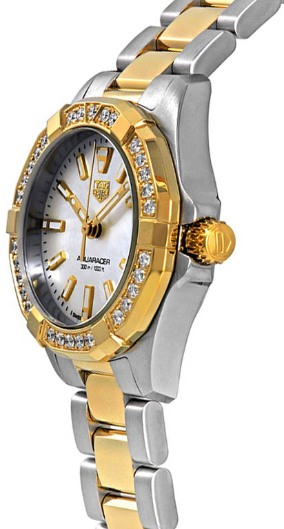 Tag Heuer Aquaracer Diamonds Mother of Pearl Dial Two Tone Steel Strap Watch for Women - WBD1421.BB0321 Buy Now By Tag Heuer
