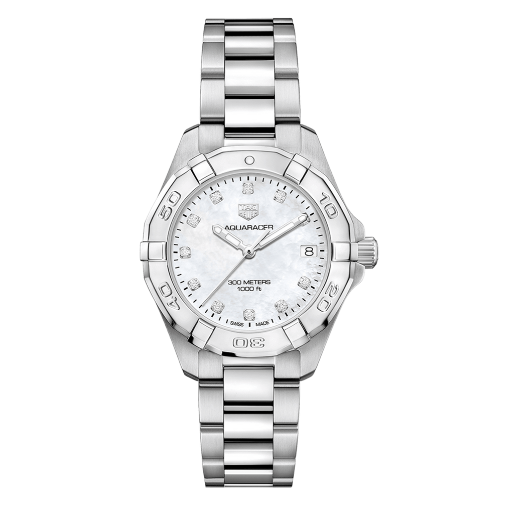 Tag Heuer Aquaracer White Mother of Pearl Dial Watch for Women - WBD1314.BA0740 Buy Now By Tag Heuer