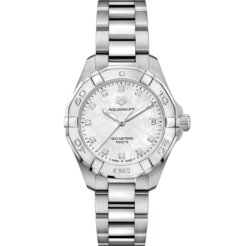 Tag Heuer Aquaracer White Mother of Pearl Dial Watch for Women - WBD1314.BA0740 Buy Now By Tag Heuer