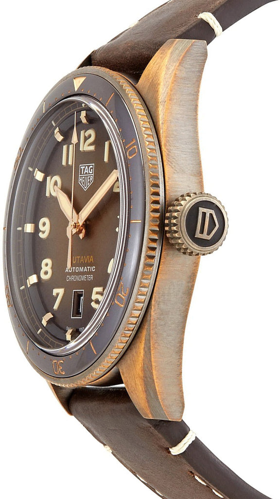 Tag Heuer Autavia Brown Dial Brown Leather Strap Watch for Men - WBE5191.FC8276 Buy Now By Tag Heuer