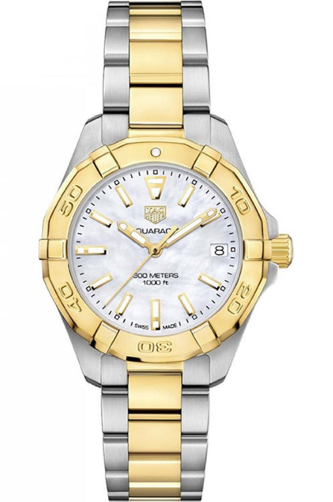 Tag Heuer Aquaracer Mother of Pearl Dial Two Tone Steel Strap Watch for Women - WBD1320.BB0320 Buy Now By Tag Heuer