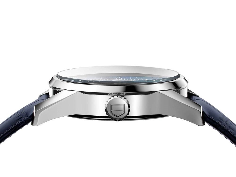 Tag Heuer Carrera Calibre 5 Automatic Blue Dial Blue Leather Strap Watch for Men - WAR201E.FC6292 Buy Now By Tag Heuer