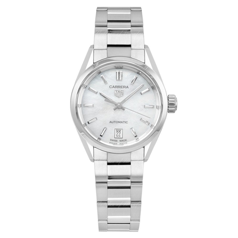 Tag Heuer Carrera Mother of Pearl Dial Silver Steel Strap Watch for Women - WBN2410.BA0621 Buy Now By Tag Heuer
