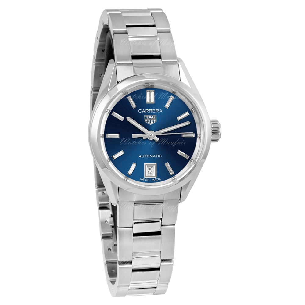 Tag Heuer Carrera Blue Dial Silver Steel Strap Watch for Women - WBN2411.BA0621 Buy Now By Tag Heuer