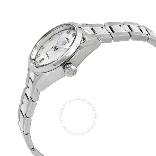Tag Heuer Carrera Diamonds Mother of Pearl Dial Silver Steel Strap Watch for Women - WBN2412.BA0621 Buy Now By Tag Heuer